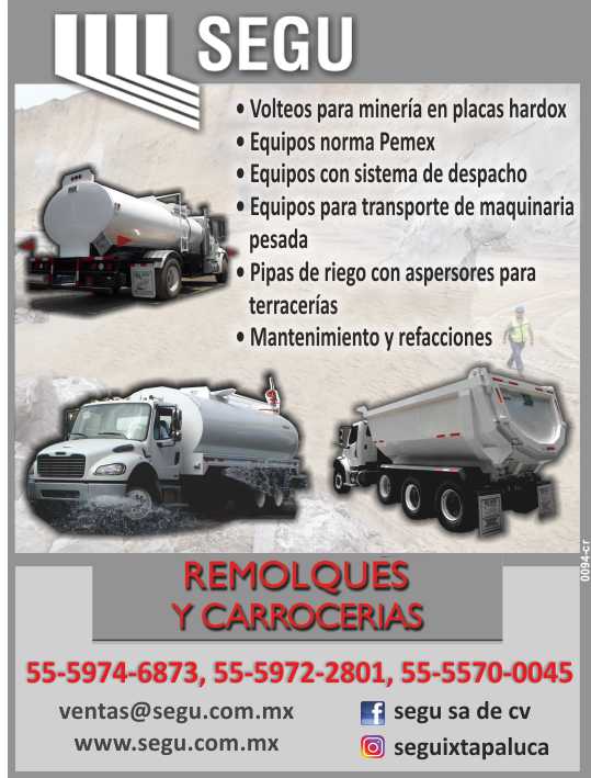 Volteos para Mineria en placas Hardox. Equipos Norma Pemex. Equipos para Transporte de Maquinaria Pesada, Pipas de Riego con aspersores para terracerias, Mantenimiento y Refacciones.