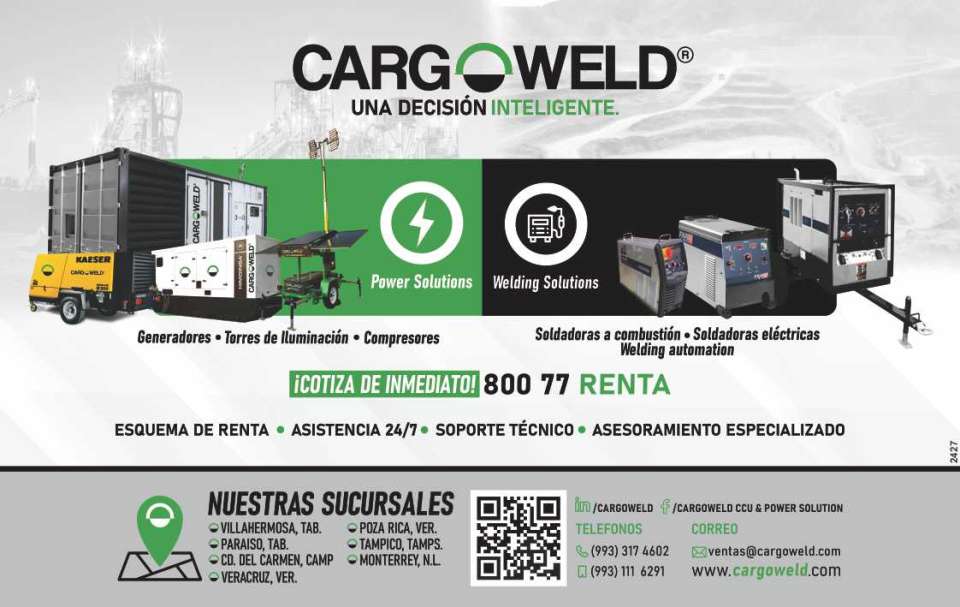 Cargoweld a smart decision. Generators, Lighting towers, Compressors, Combustion welders, Electric welders. Get a quote immediately! Rental scheme, Technical Support, Assistance