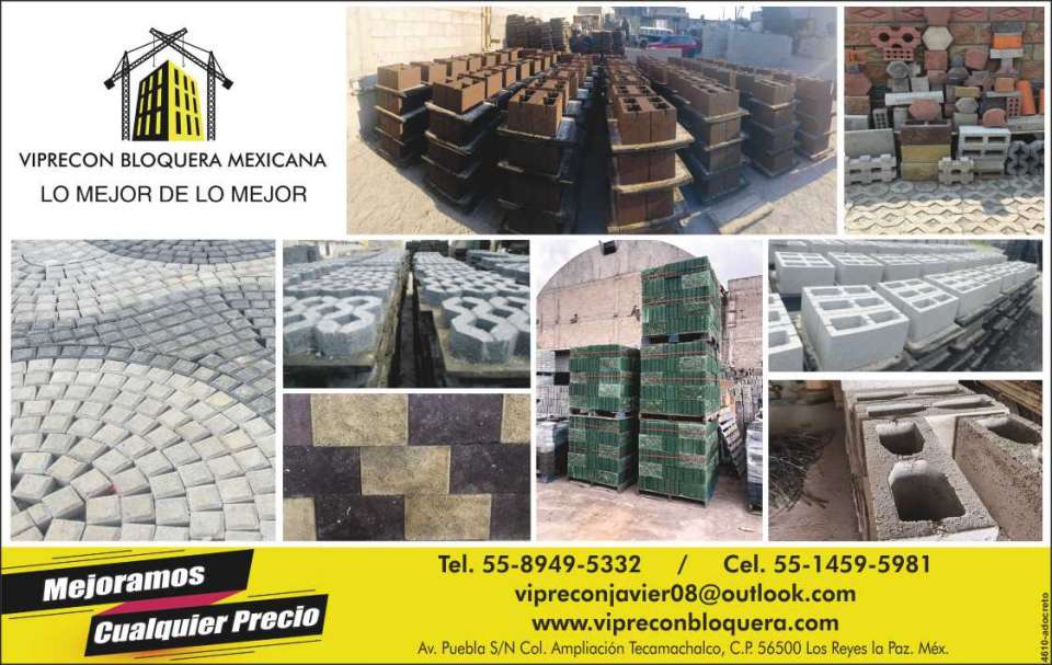 Mexican Block, Adocretos, Adopastos, Blocks, Tubes, Tabicon, We improve any budget.