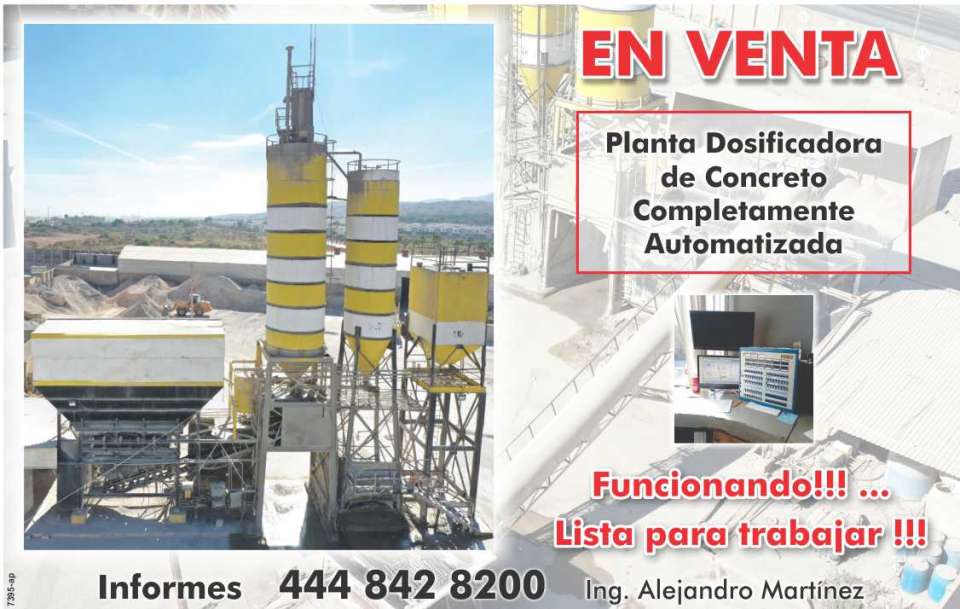 EN VENTA¡ Planta Dosificadora de Concreto completamente automatizada. Funcionando¡¡ Lista para trabajar¡¡