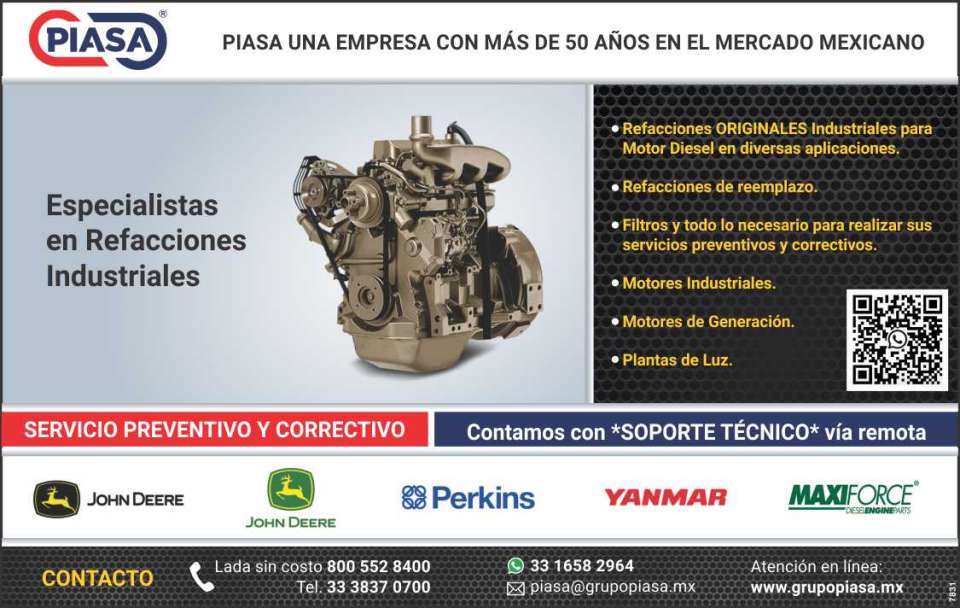 Especialistas en Refacciones originales Industriales para Motor Diesel, de reemplazo, Filtros, Plantas de Luz, Motores Industriales y de Generacion