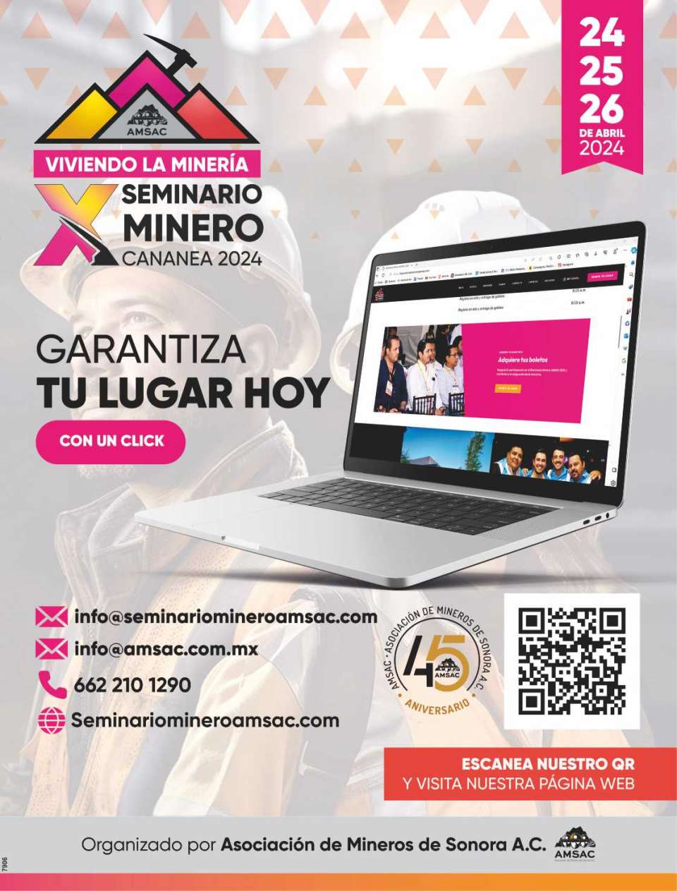 Mining Exhibition in CANANEA, Sonora, at Parque Tamosura, from April 2-4, 2025.