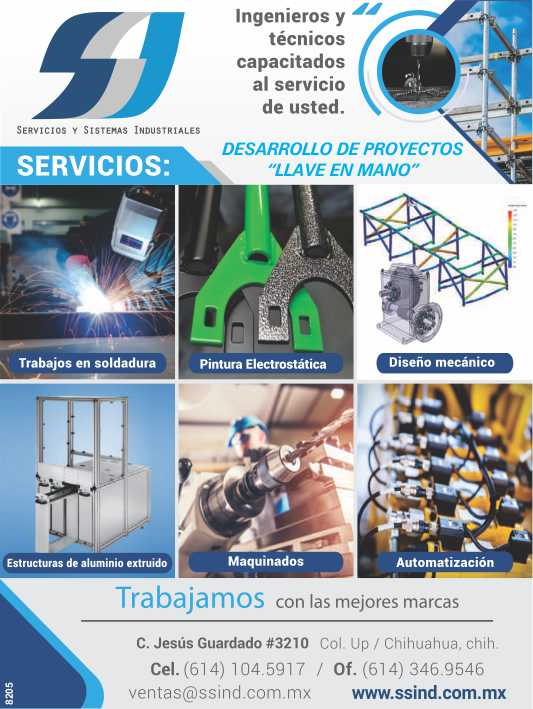 Ingenieros y tecnicos capacitados al servicio de usted, trabajos en soldadura, pintura electrostatica, diseño mecanico, estructuras de aluminio extruido, maquinados, automatizacion