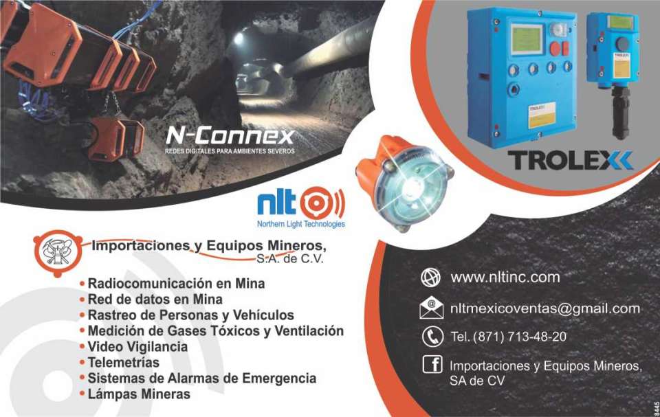 *Radiocomunicacion en Mina *Red de datos en Mina *Rastreo de Personas y Vehiculos *Medicion de gases Toxicos y Ventilacion *Video Vigilancia *Telemetrias *Lamparas Mineras *Sistemas de alarmas