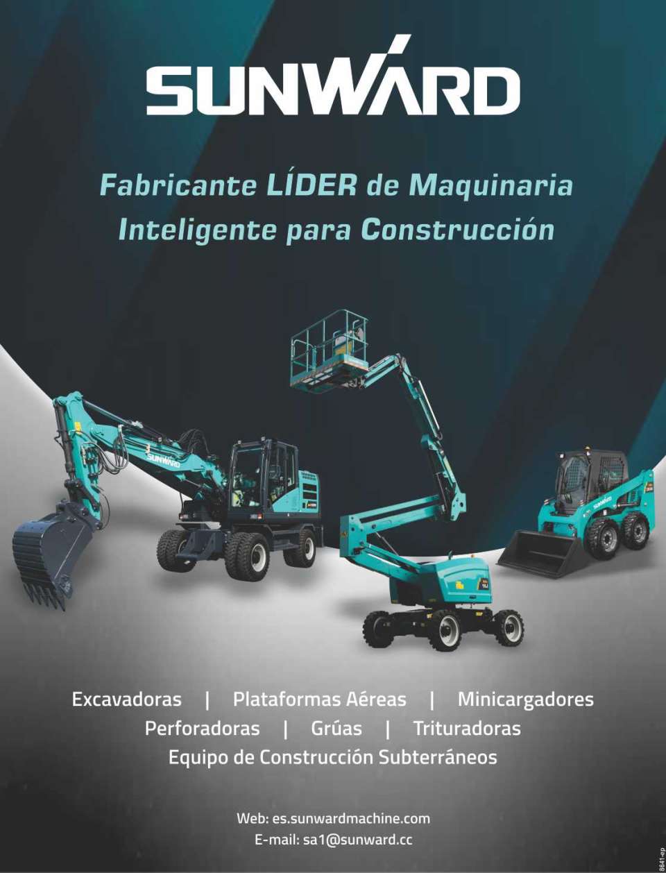 Fabricante de Maquinaria Inteligente: Excavadoras - Equipo de Construccion Subterraneo - Equipo de Perforacion - Gruas - Cargadores - Plataformas Aereas - Minicargadores - Trituradoras