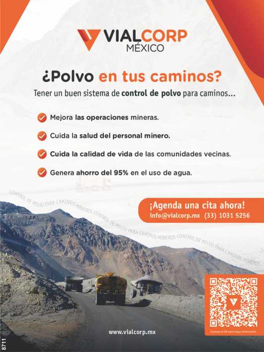 Tener un Sistema de Control de polvo para caminos: Mejora las Operaciones Mineras, Cuida la Salud del Personal y la Calidad de vida, Genera un ahorro del 95% en uso de agua.