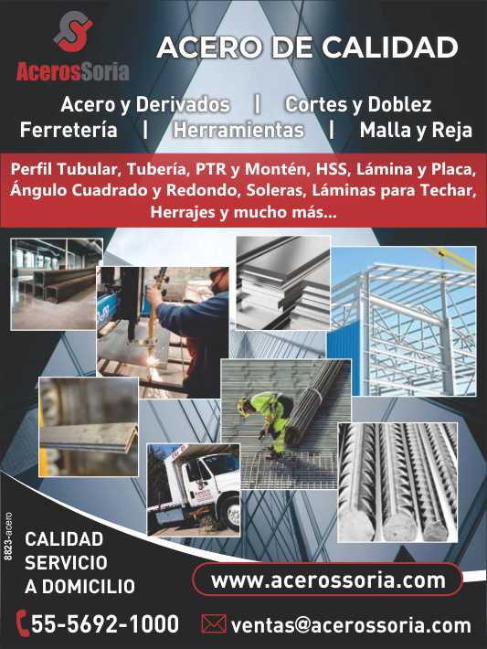 Quality Steel. Steels and Derivatives. Cuts and Bending. Hardware. Tools. Mesh and Grating. Tubular Profile, Pipe, PTR and Monten, HSS, Sheet and Plate, Square and Round Angle, Soles.