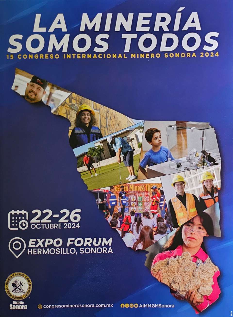 Mining is for all of us ! Participate in the 15th International Mining Congress in Sonora at EXPO FORUM Hermosillo from October 22 to 26, 2024.