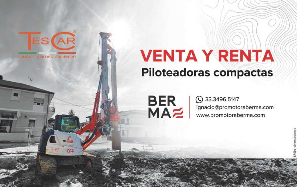 Venta y Renta de PILOTEADORAS compactas. TESCAR Compact Drilling Equipment