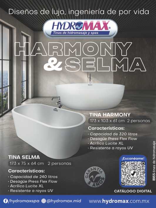 Whirlpool Baths and Spas. Luxury Design, Lifetime Engineering. Harmony and Selma. 5 years warranty.